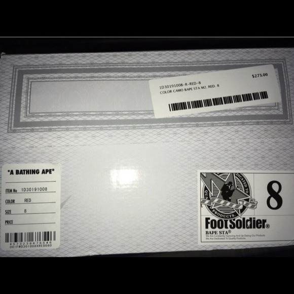 Bapesta “Red Camo” M2 - Picture 8 of 8